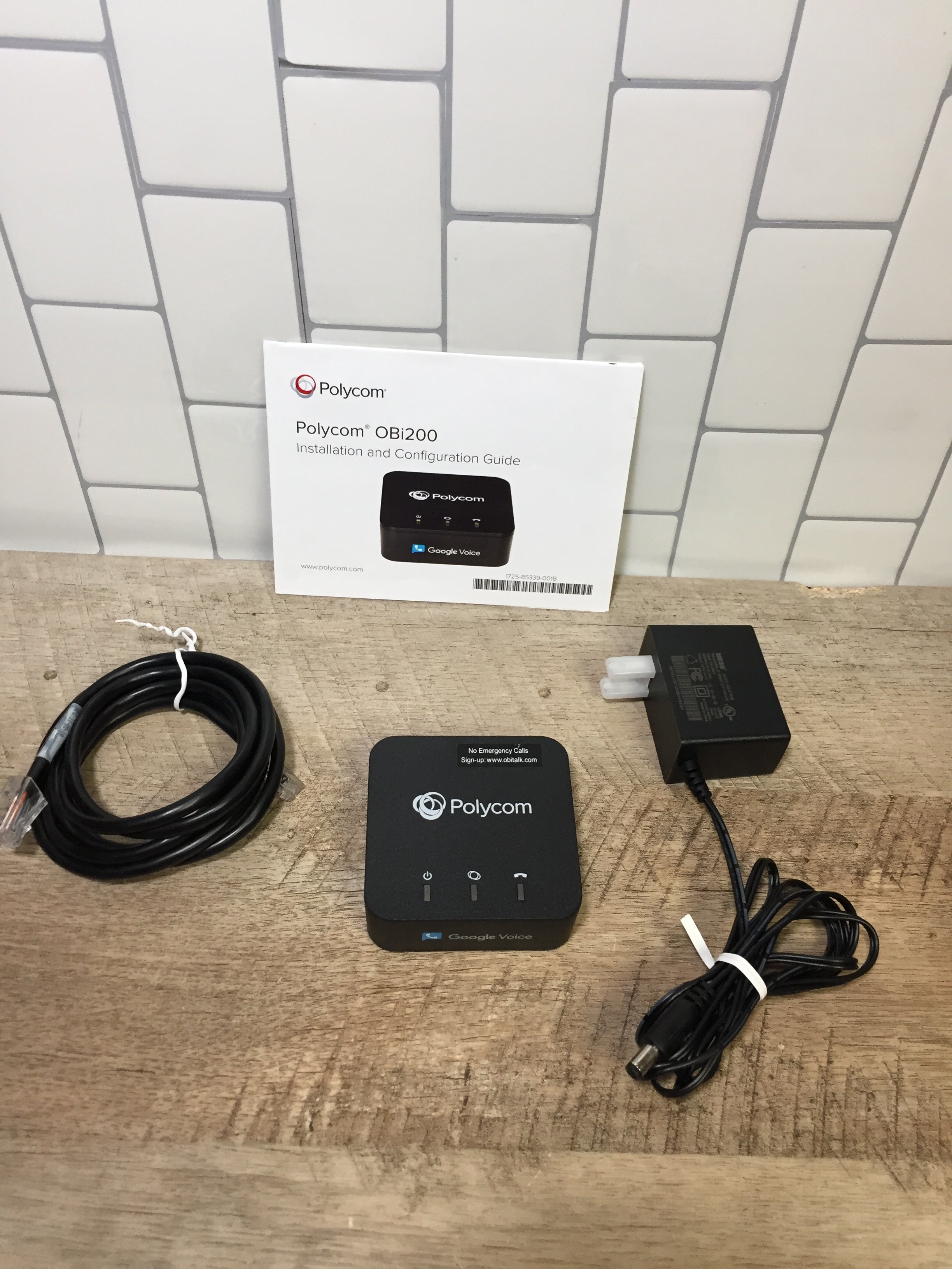 Obihai OBi200 1-Port VoIP Adapter and Fax Support, Black (7339713790190)